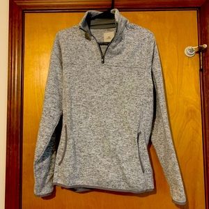 Grey quarter zip